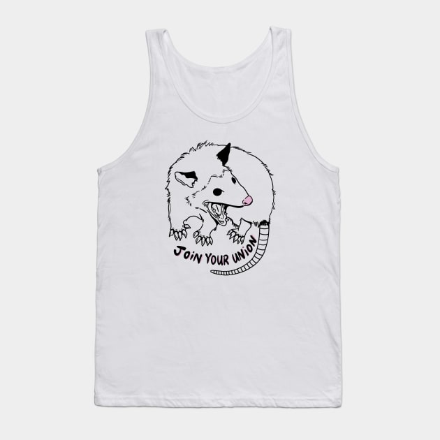 JOIN YOUR UNION (IN BLACK) Tank Top by TriciaRobinsonIllustration